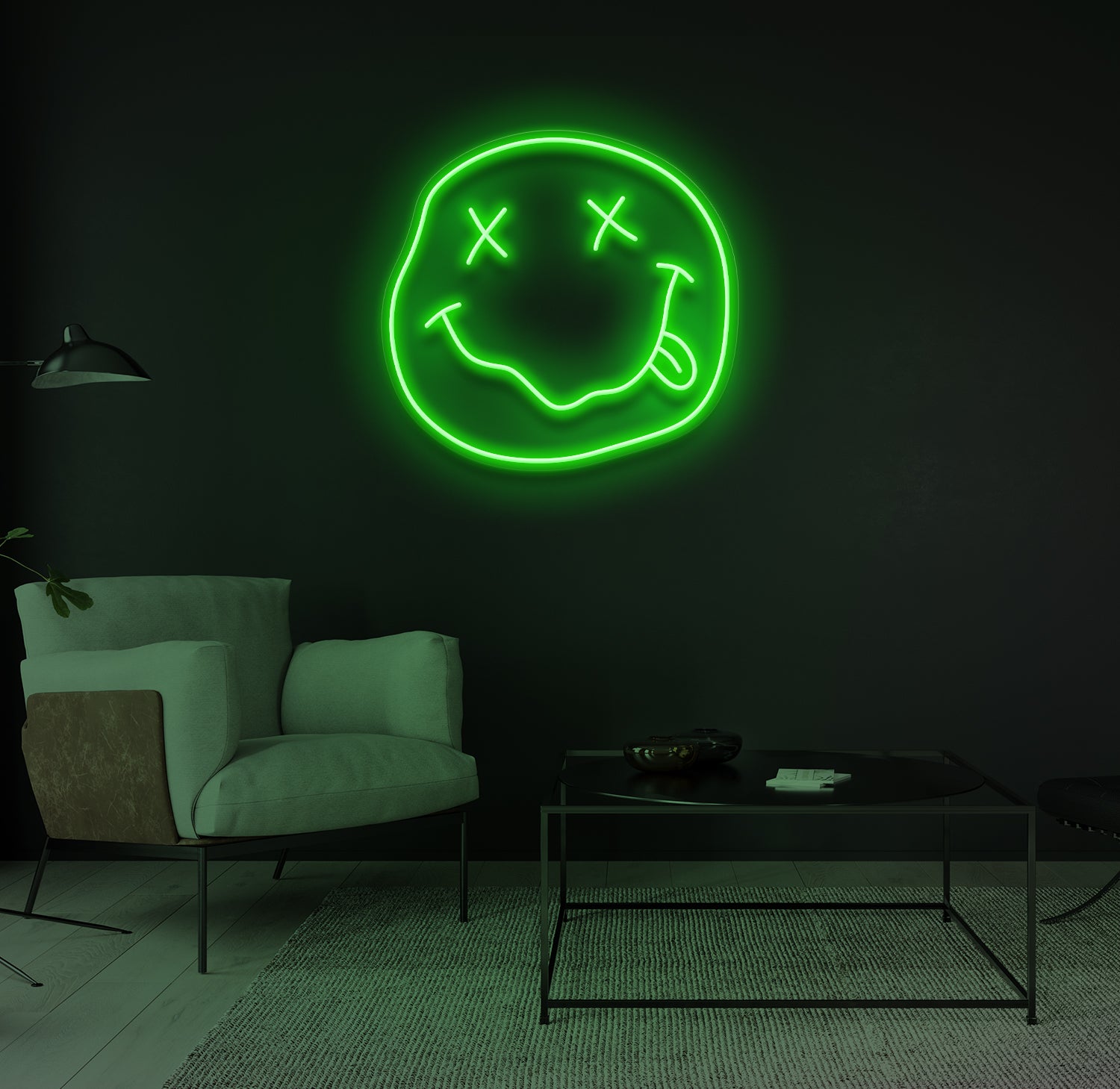"High Smiley" LED neonskilt