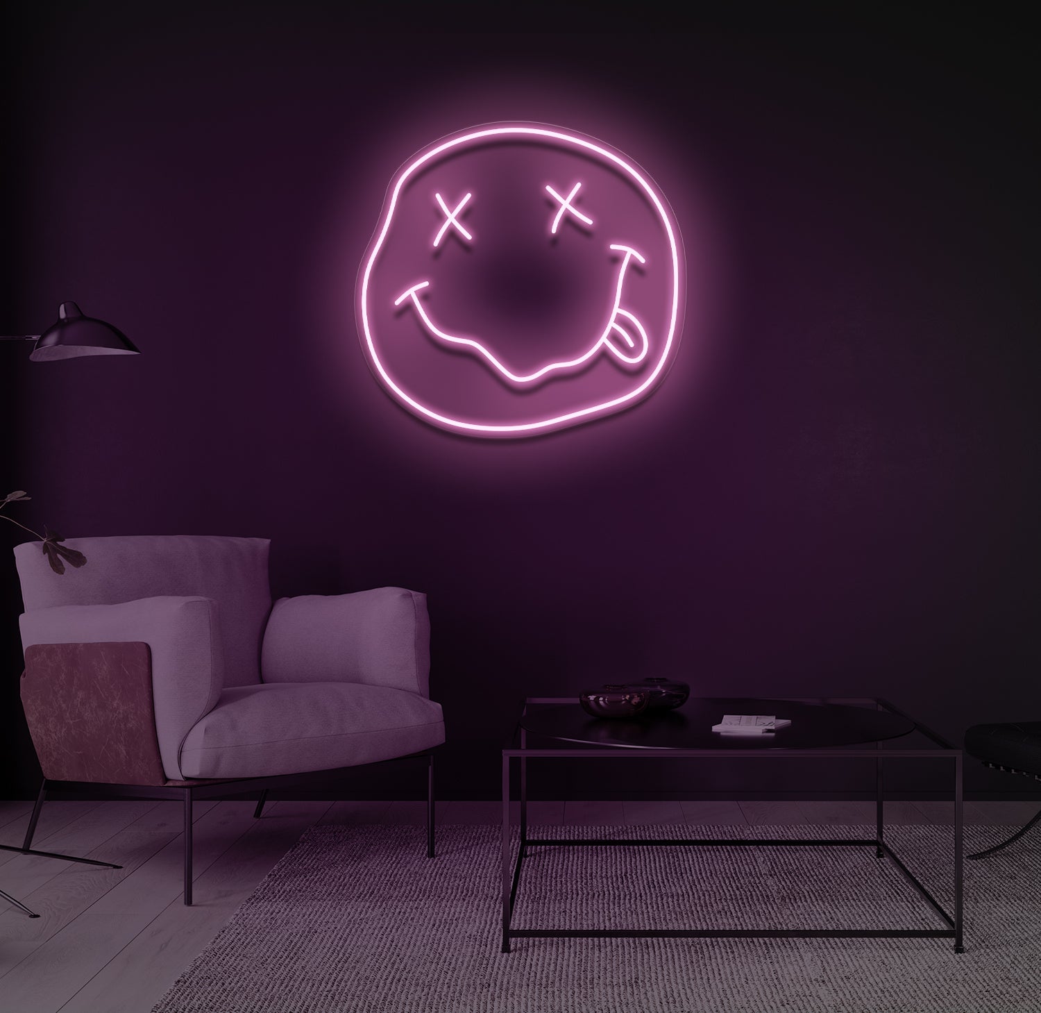 "High Smiley" LED neonskilt