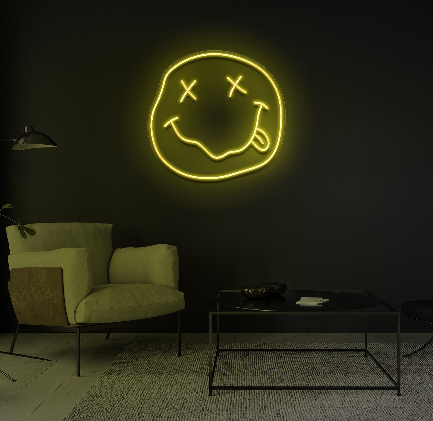 "High Smiley" LED neonskilt