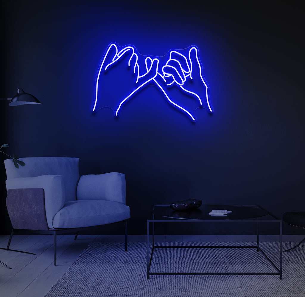 "Pinky Promise" LED neonskilt