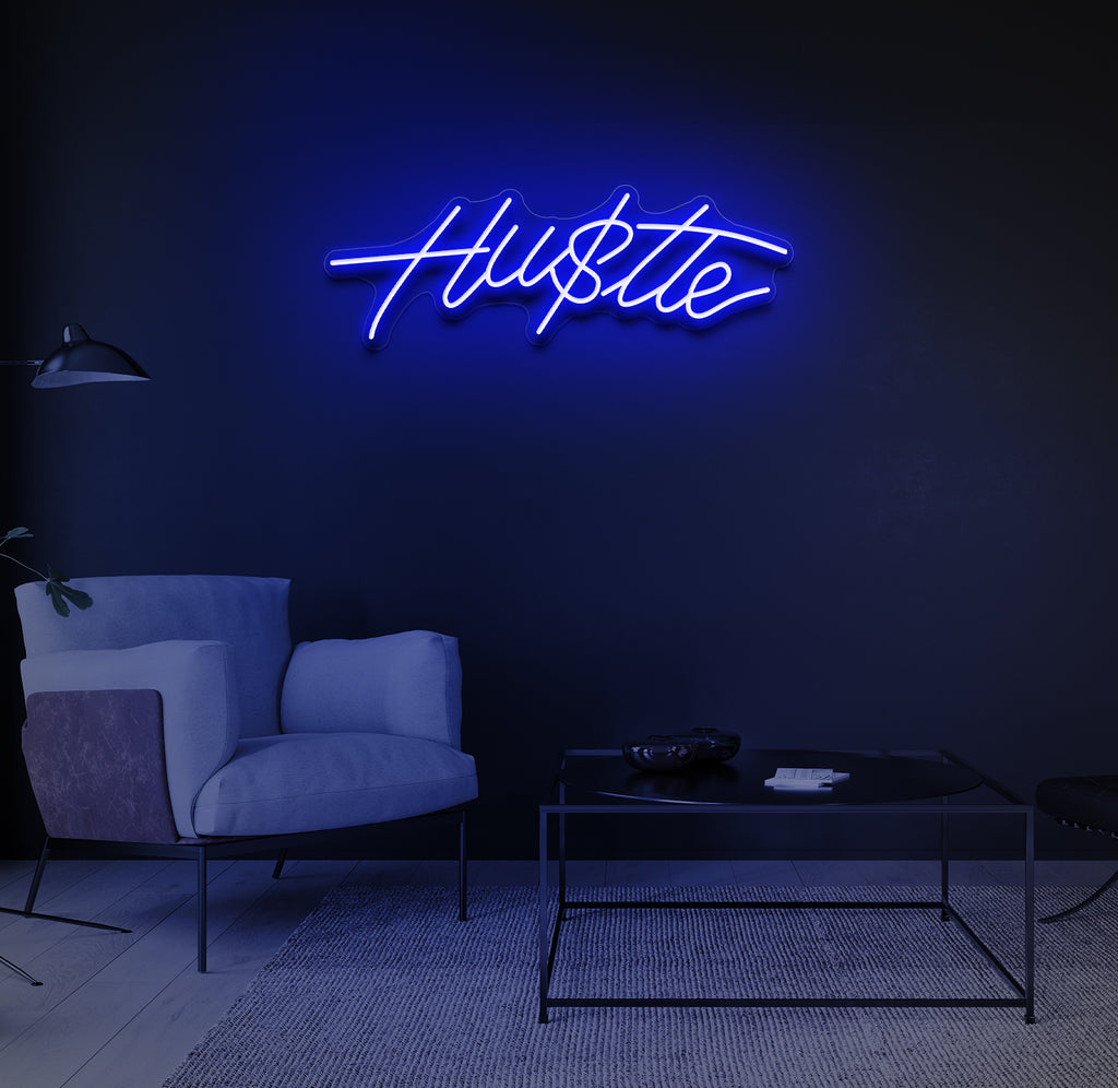 "Hu$tle" LED neonskilt