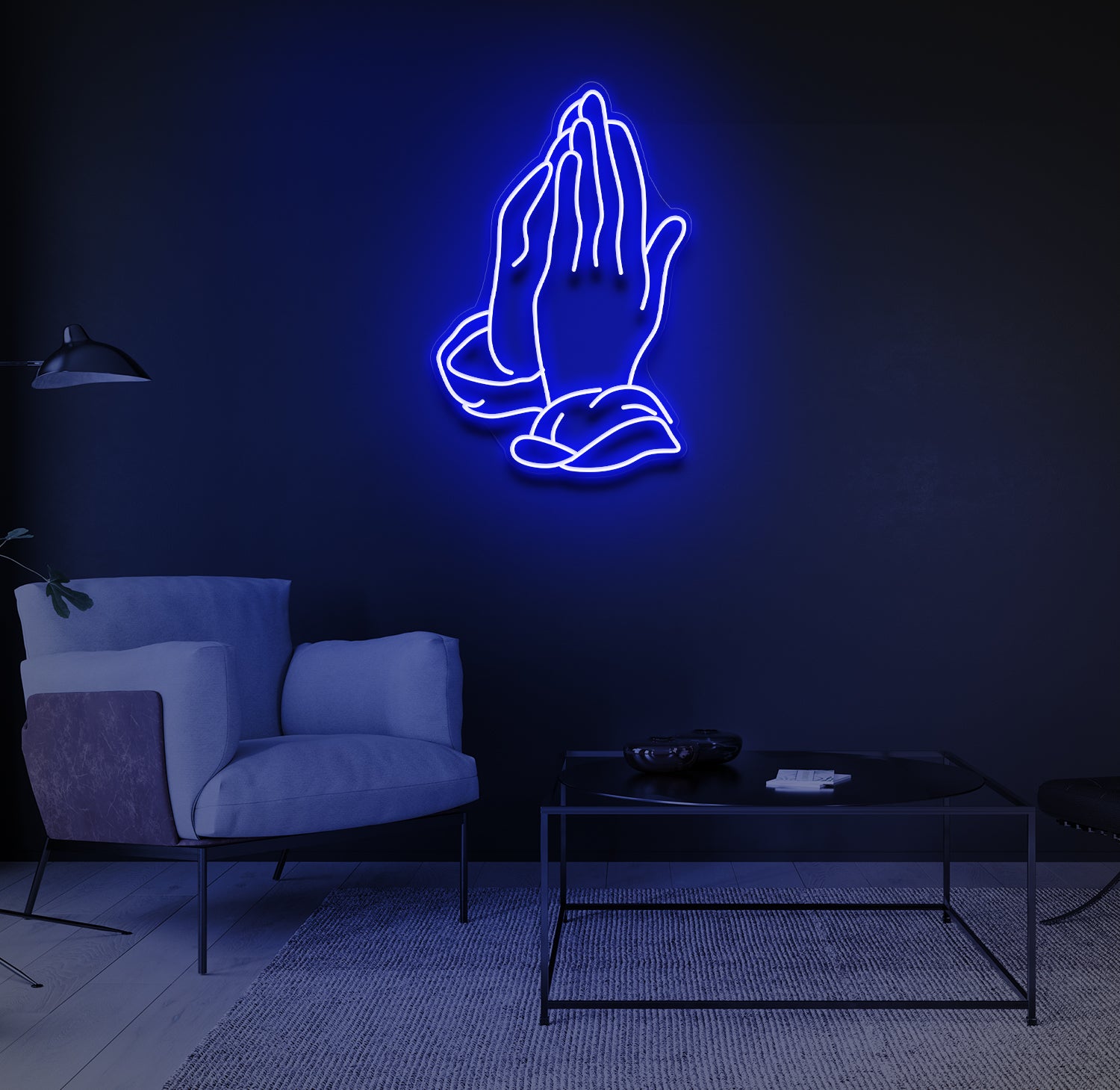 "Praying Hands" LED neonskilt
