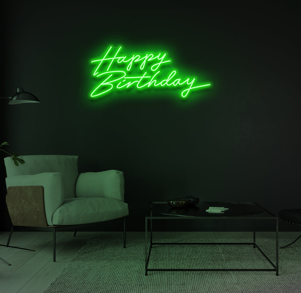 "Happy Birthday" LED neonskilt
