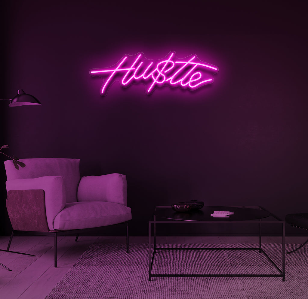 "Hu$tle" LED neonskilt