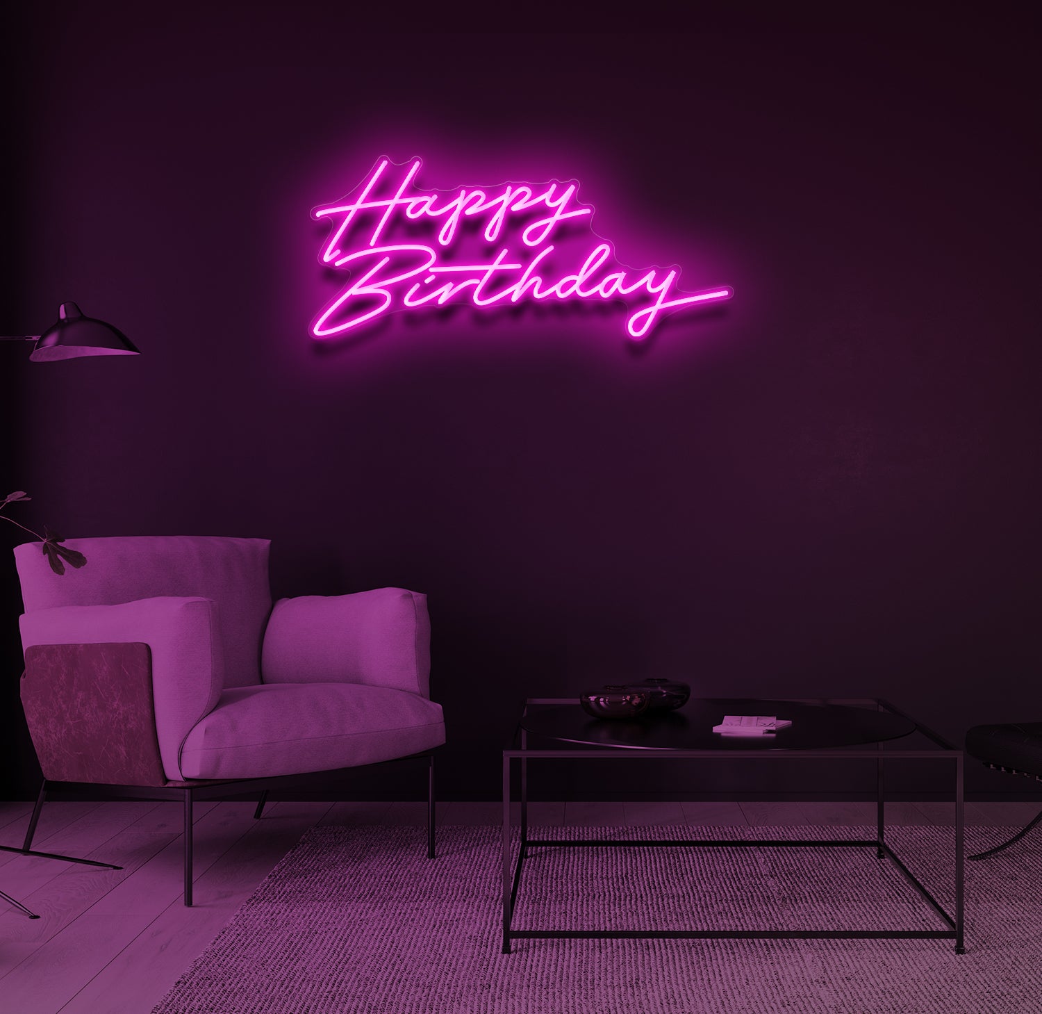 "Happy Birthday" LED neonskilt