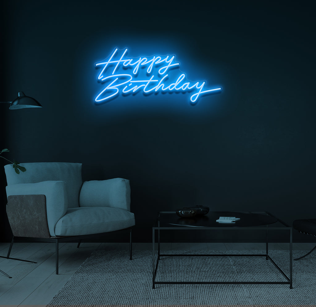 "Happy Birthday" LED neonskilt
