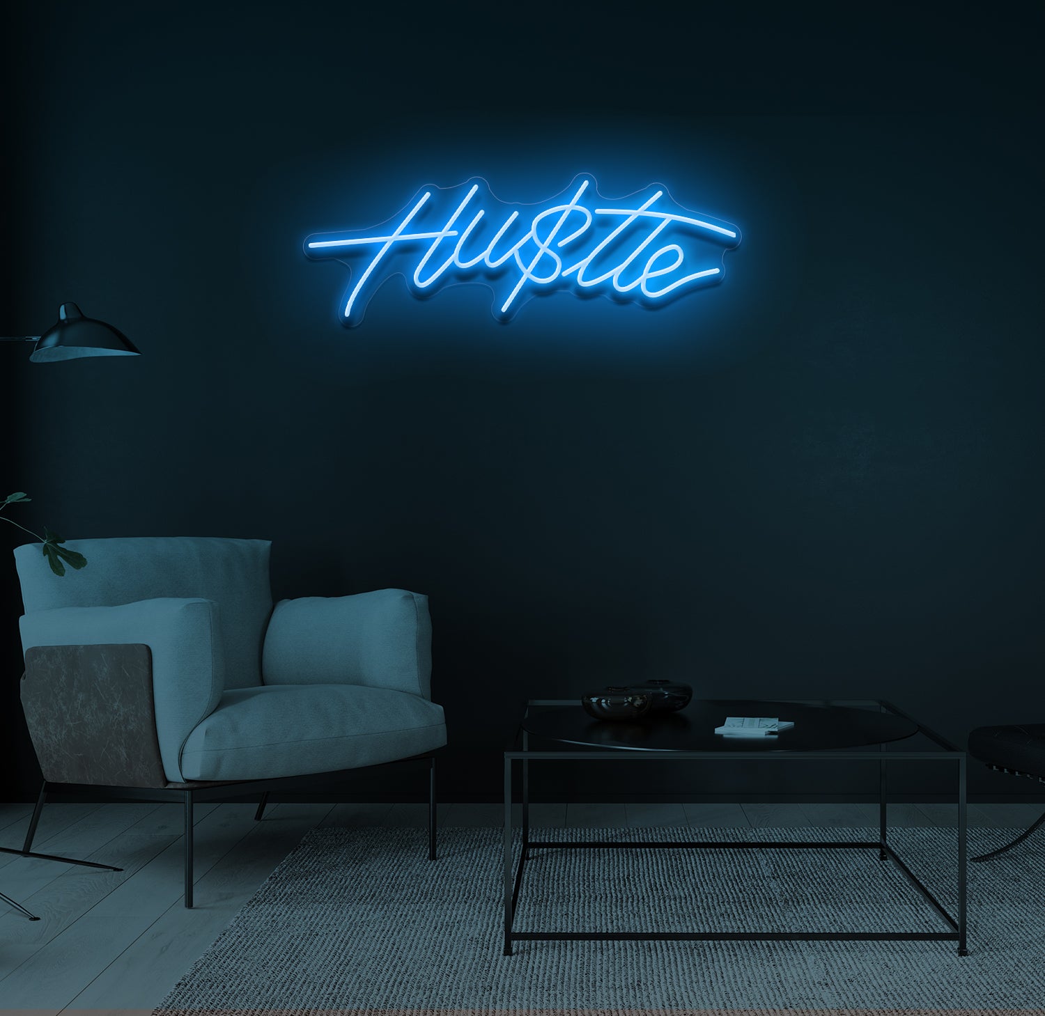 "Hu$tle" LED neonskilt