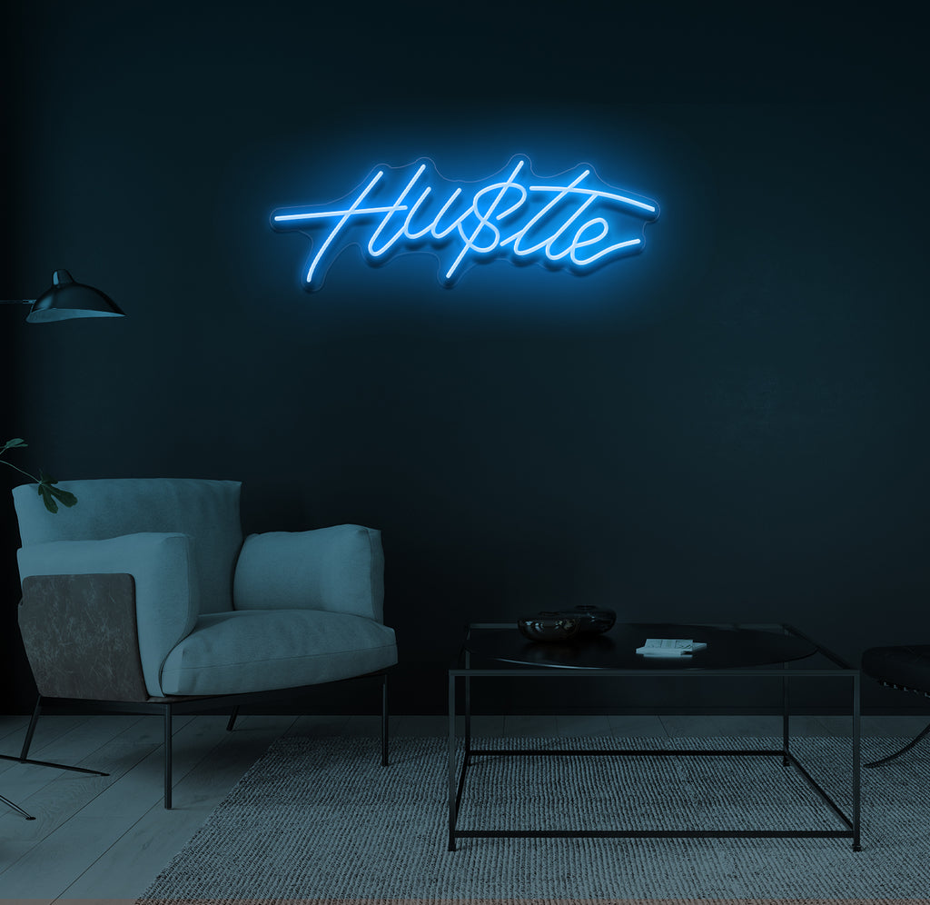 "Hu$tle" LED neonskilt