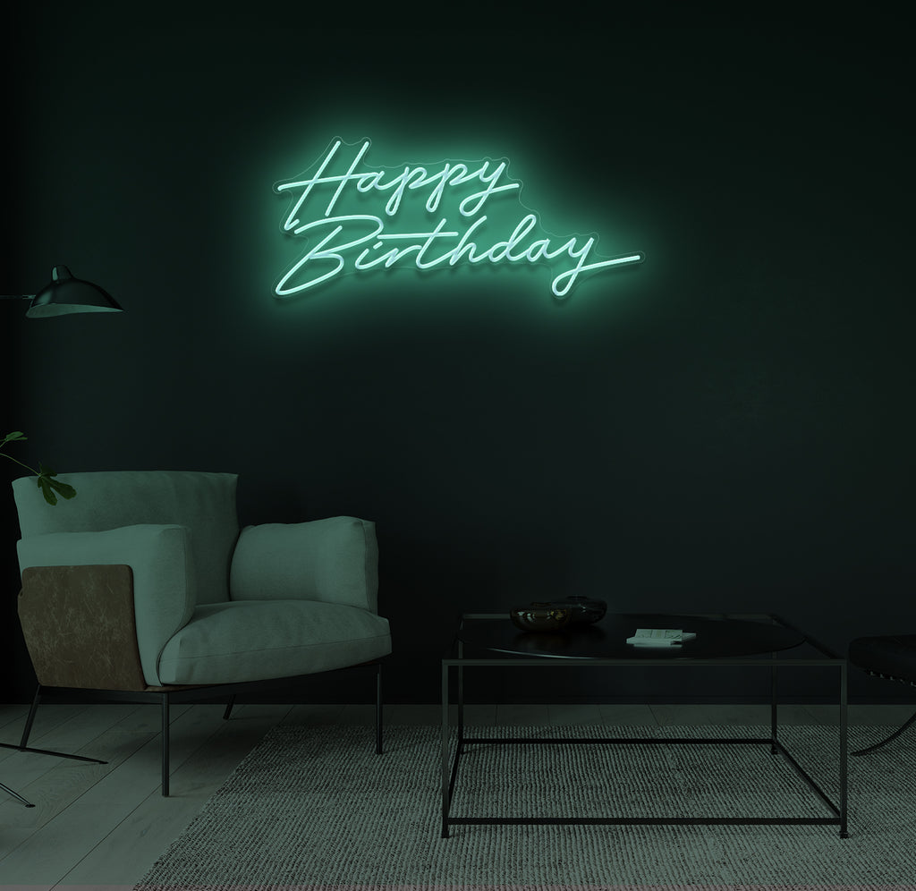 "Happy Birthday" LED neonskilt