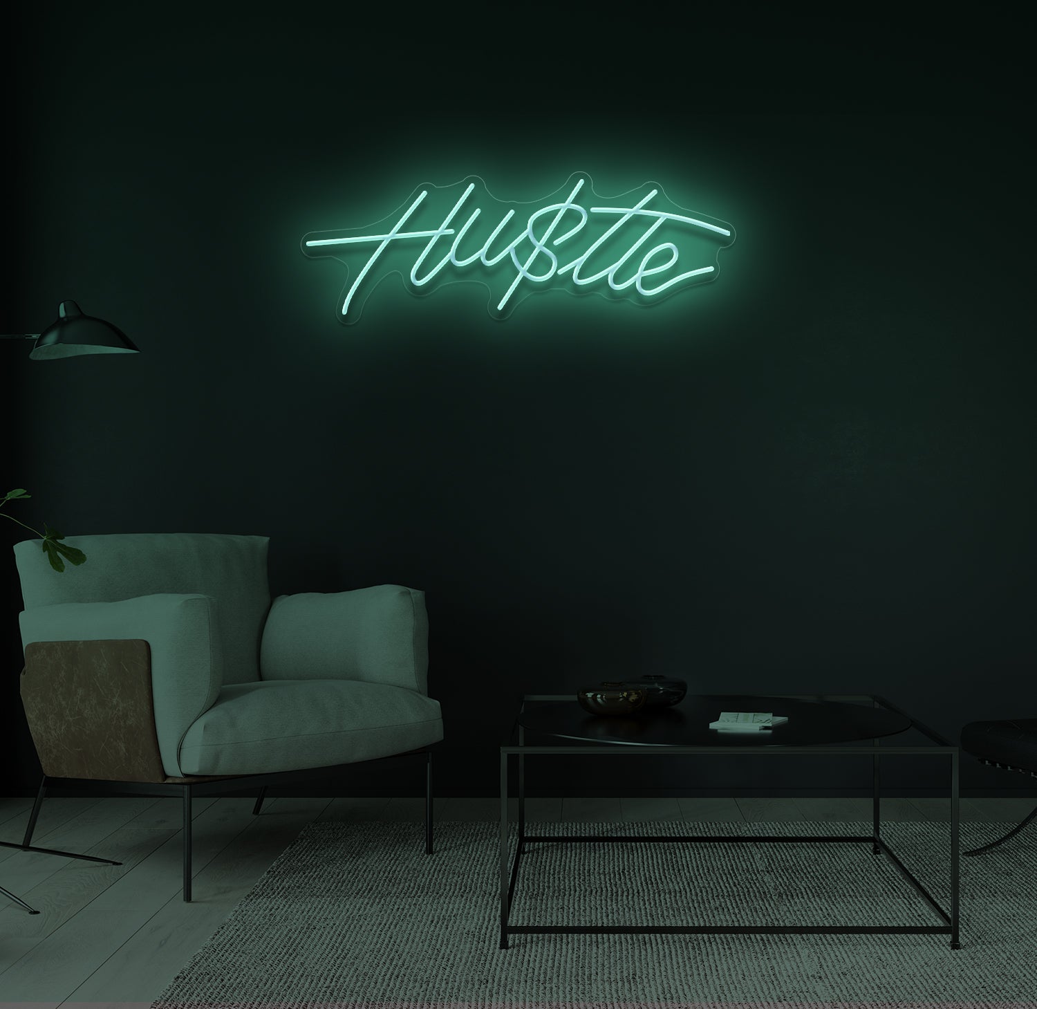 "Hu$tle" LED neonskilt