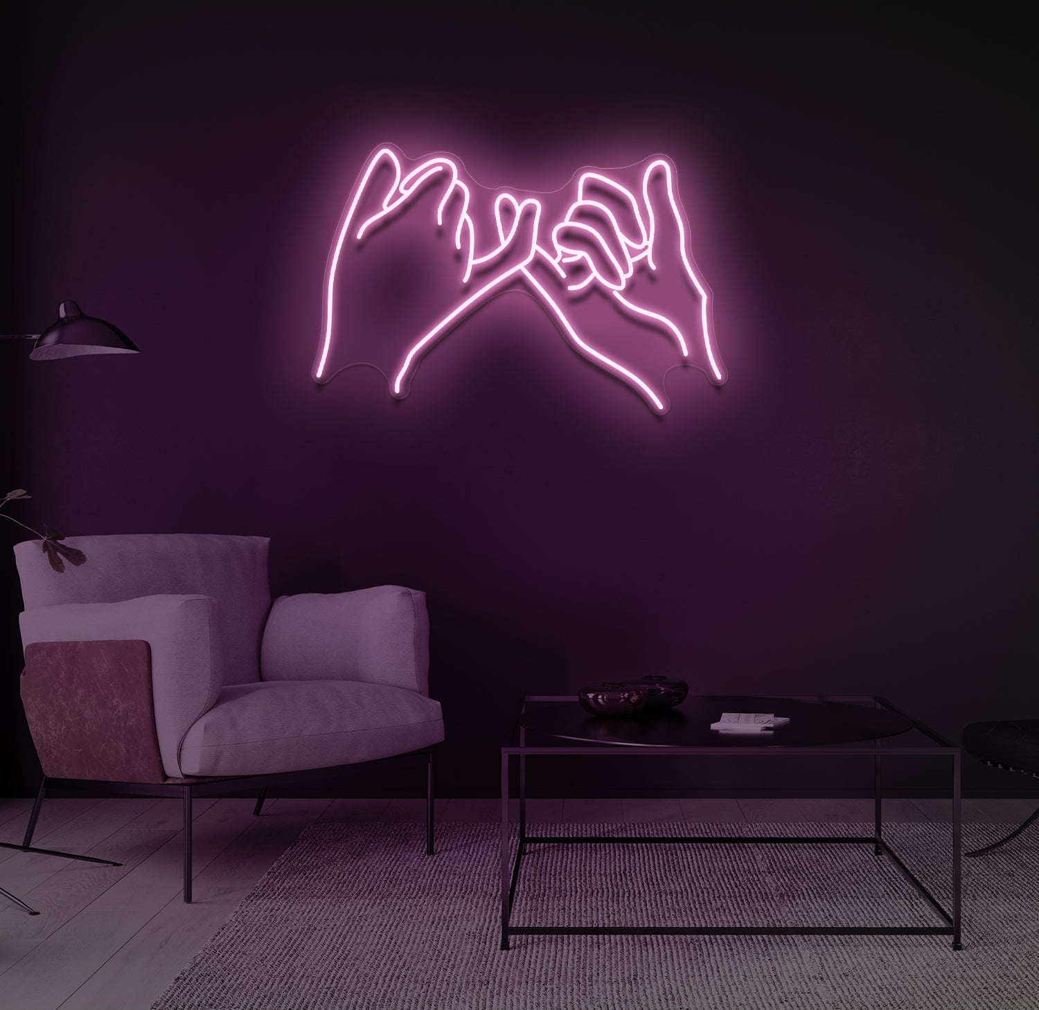 "Pinky Promise" LED neonskilt