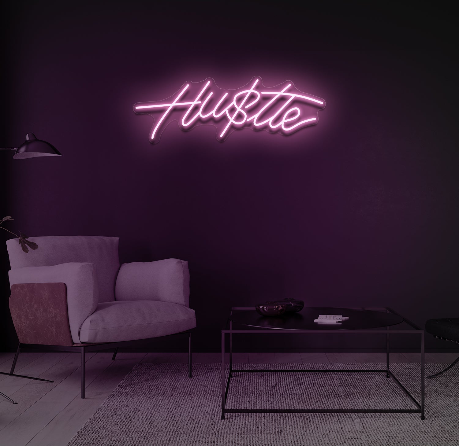 "Hu$tle" LED neonskilt
