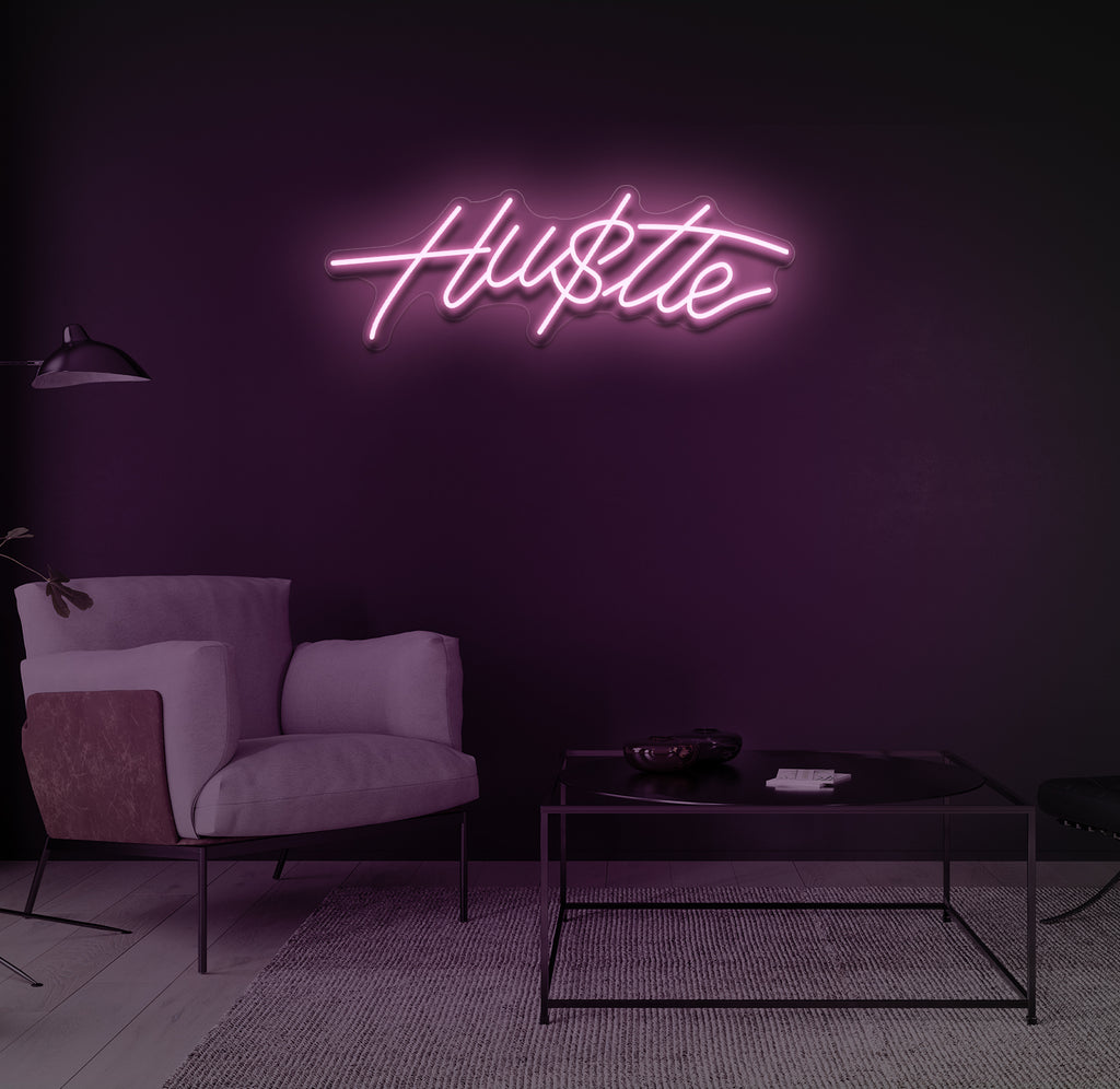 "Hu$tle" LED neonskilt