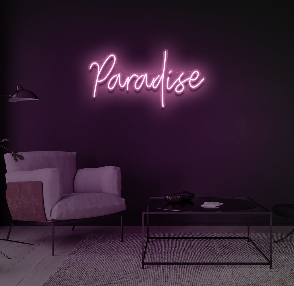 "Paradise" LED neonskilt