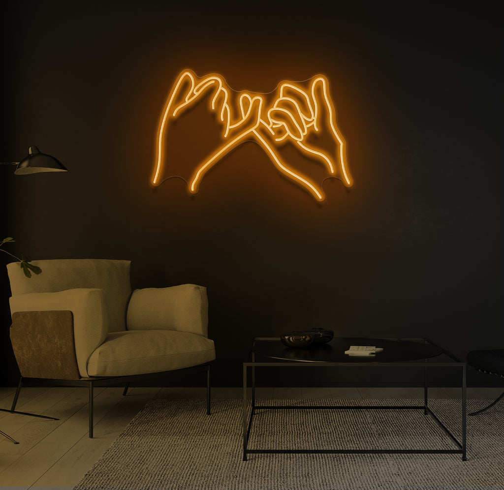 "Pinky Promise" LED neonskilt