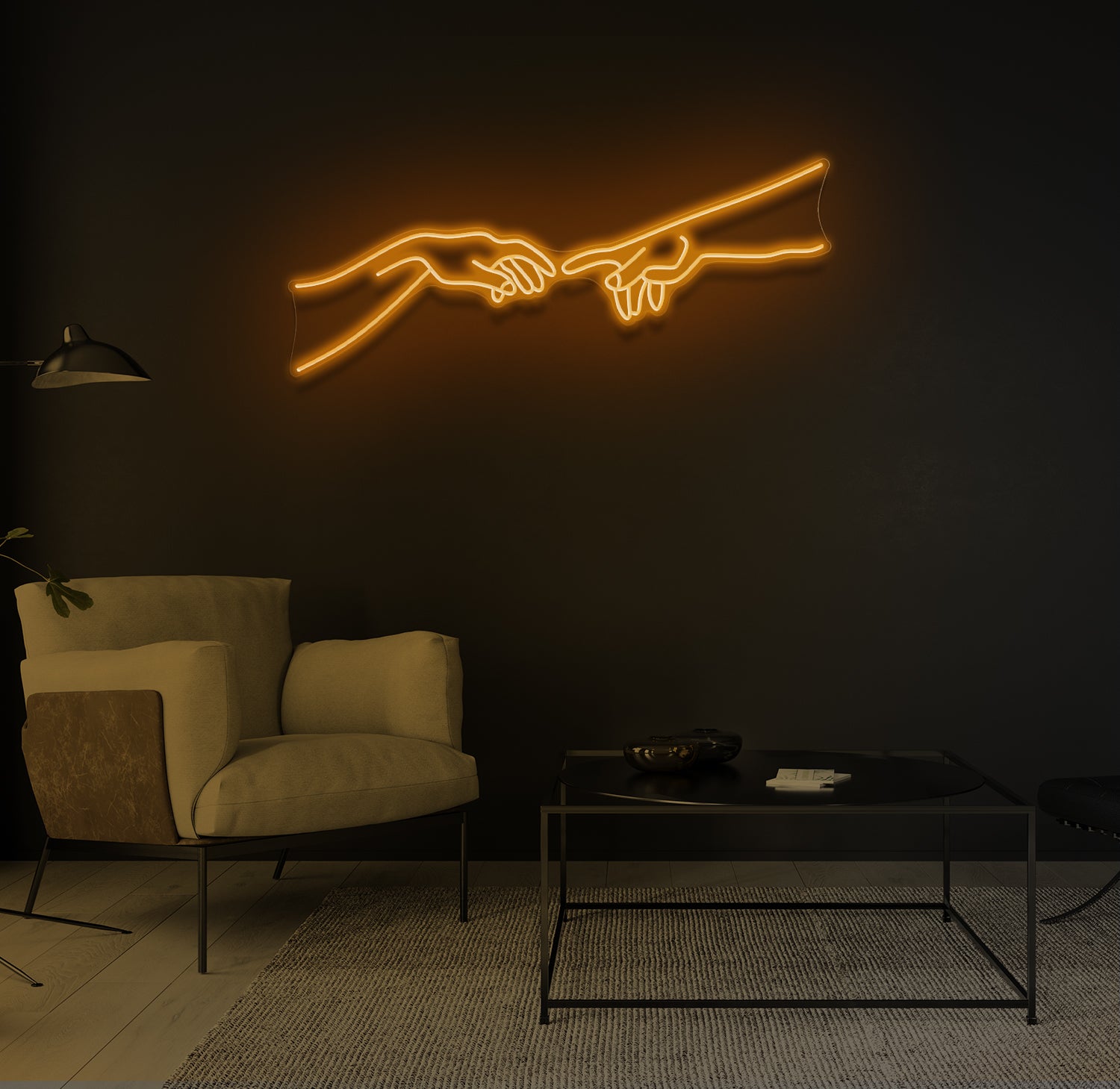 "Two Hands" LED neonskilt