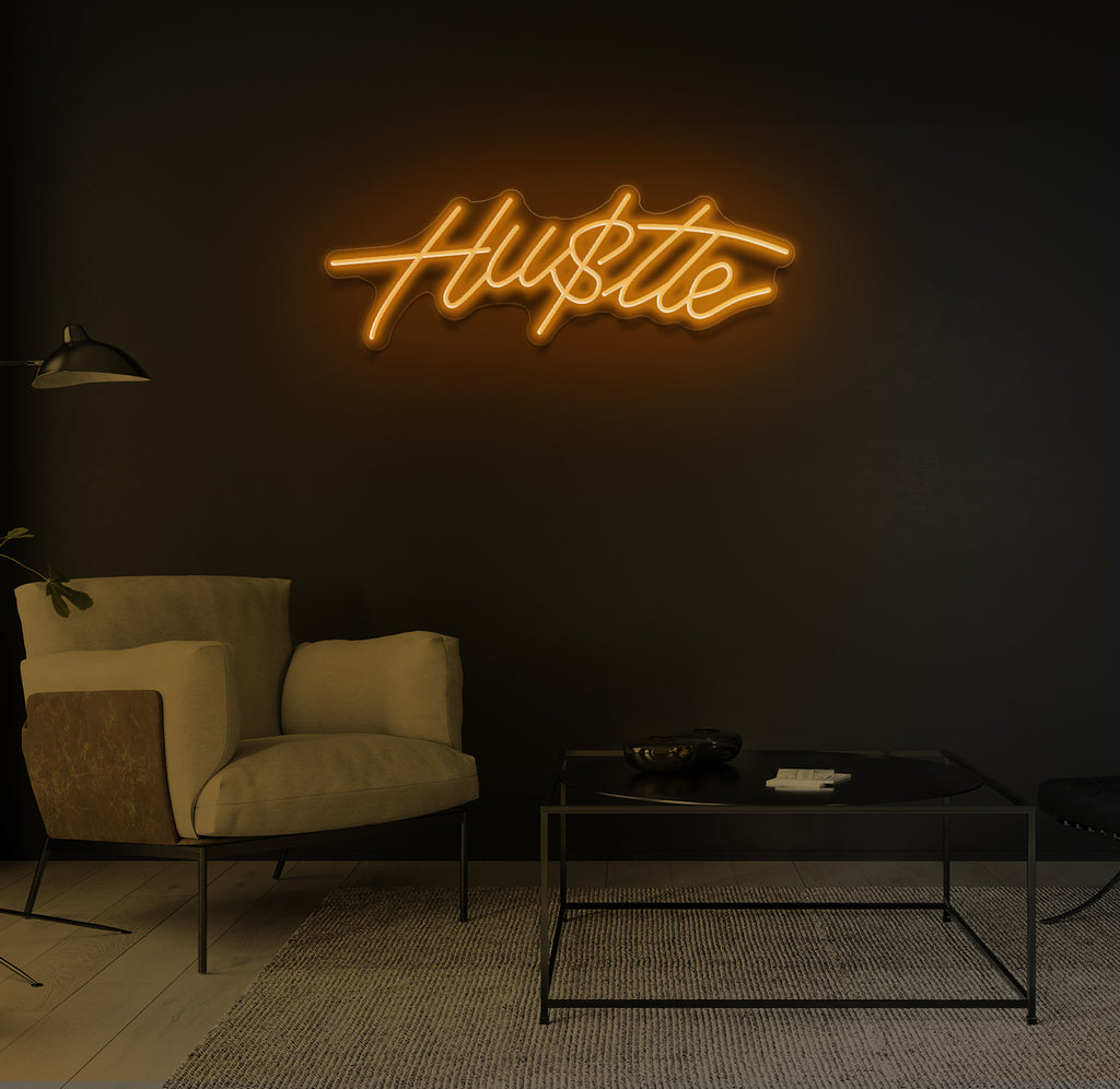 "Hu$tle" LED neonskilt