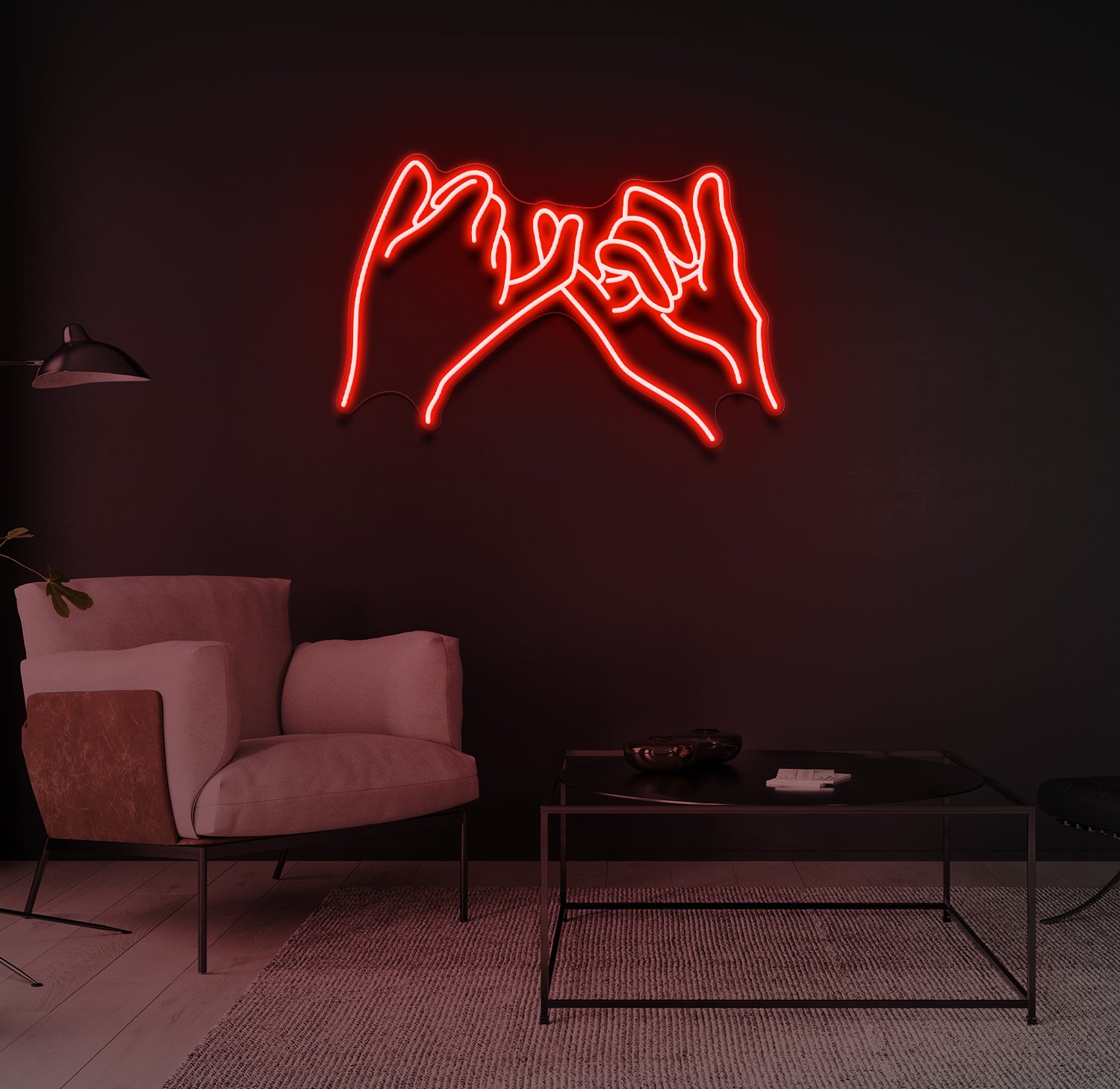 "Pinky Promise" LED neonskilt