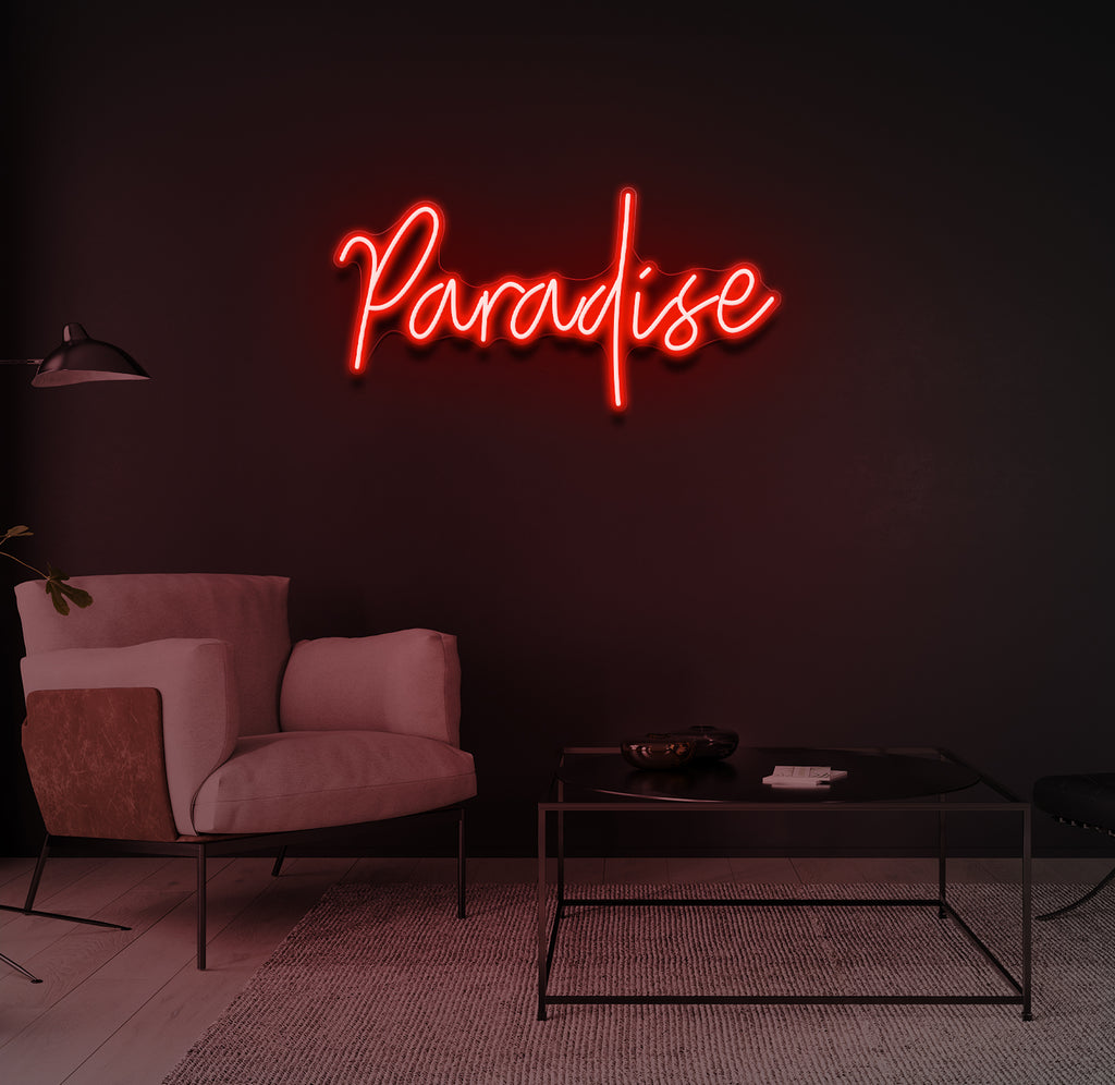 "Paradise" LED neonskilt