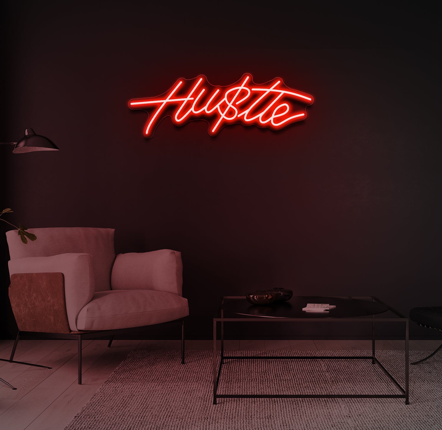 "Hu$tle" LED neonskilt