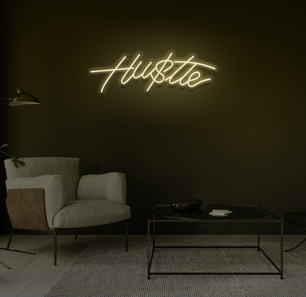 "Hu$tle" LED neonskilt