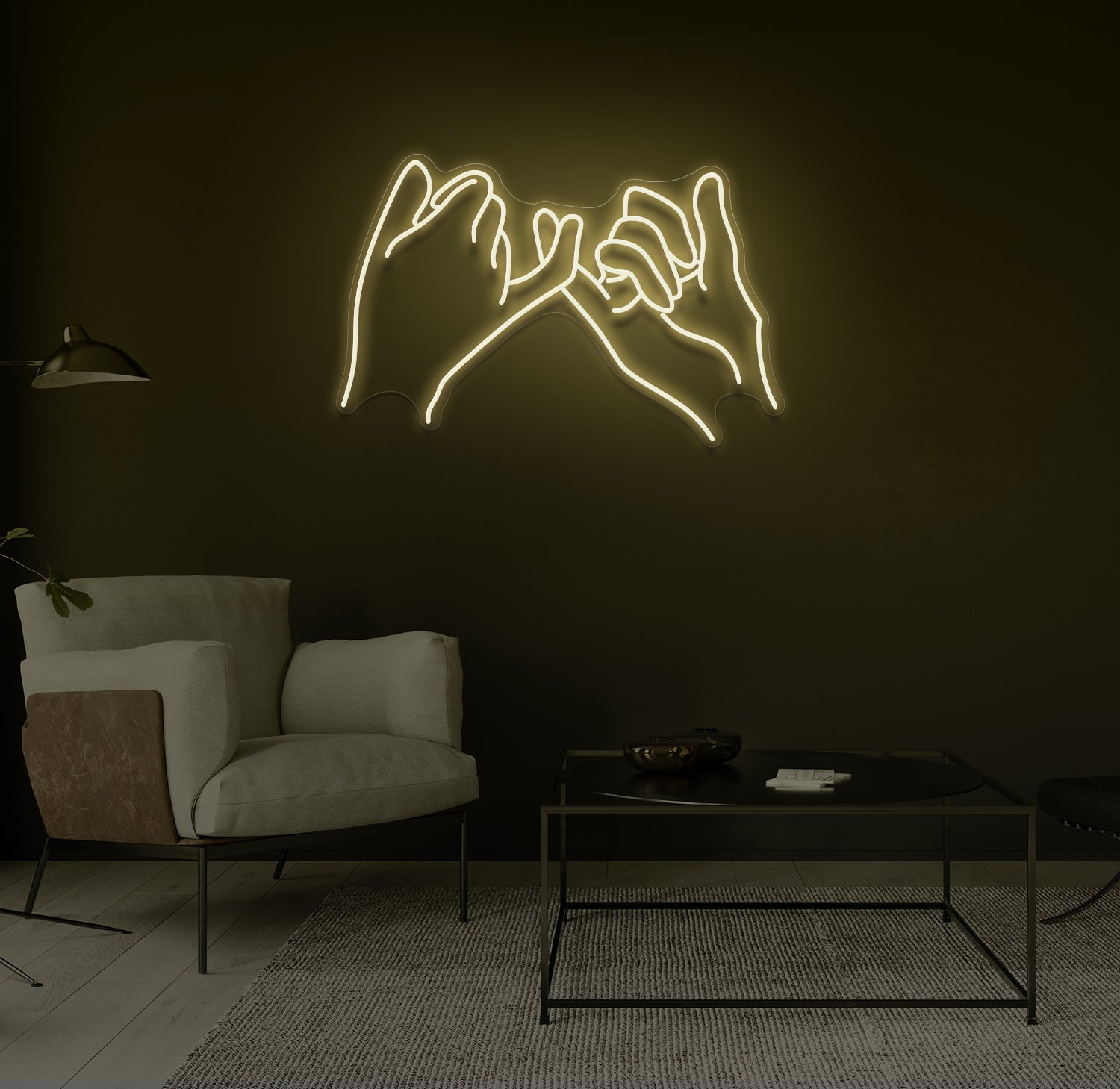 "Pinky Promise" LED neonskilt