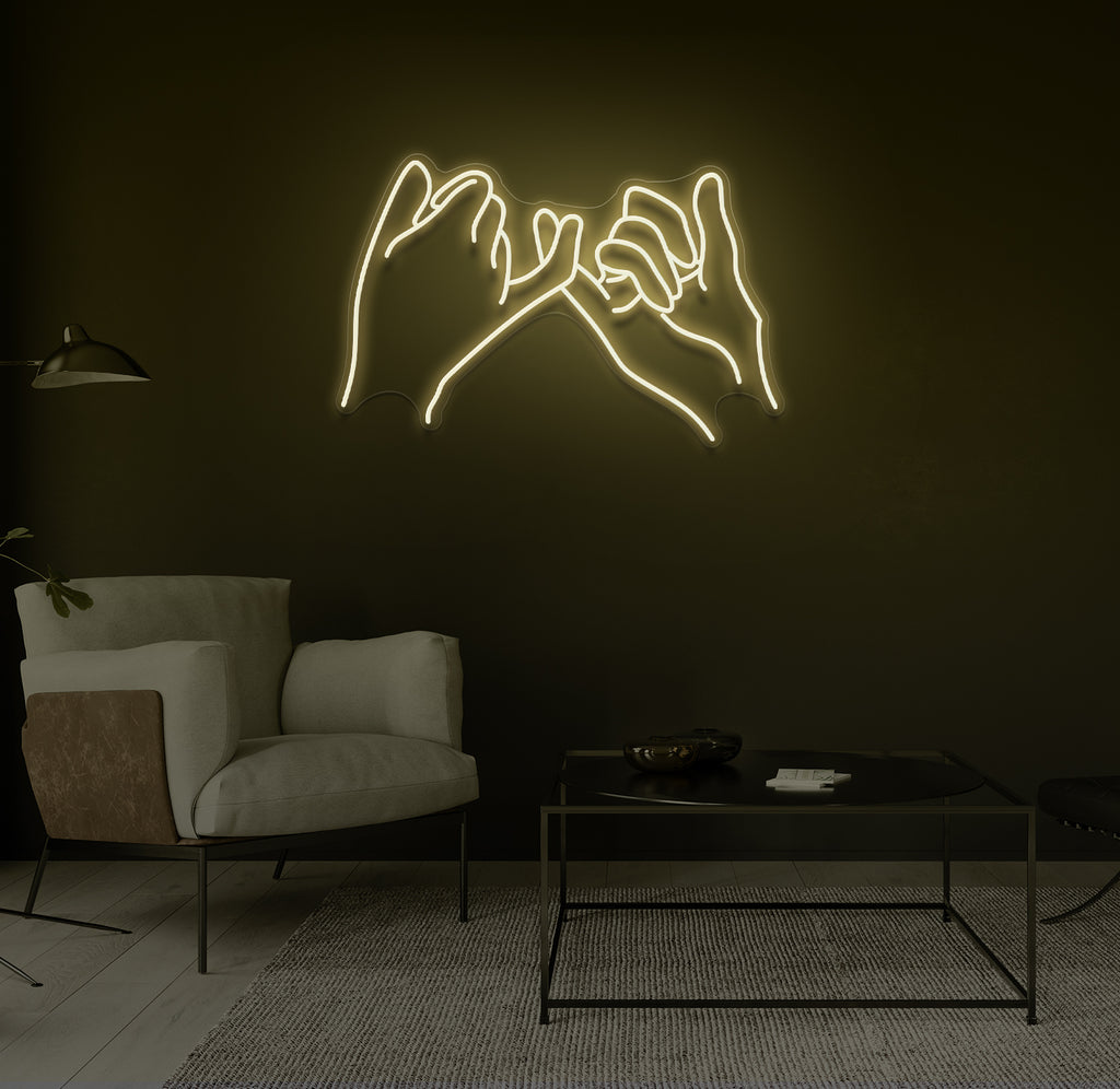 "Pinky Promise" LED neonskilt