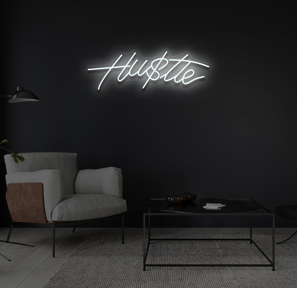 "Hu$tle" LED neonskilt