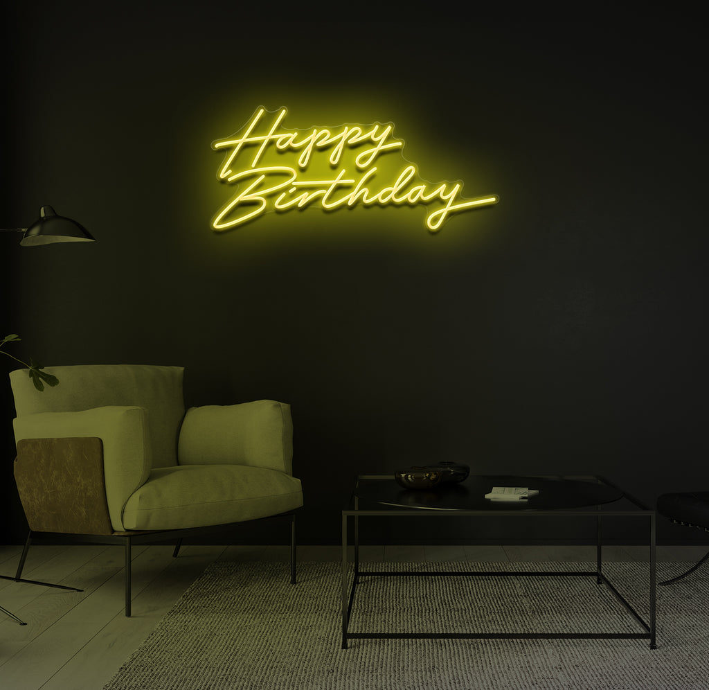 "Happy Birthday" LED neonskilt